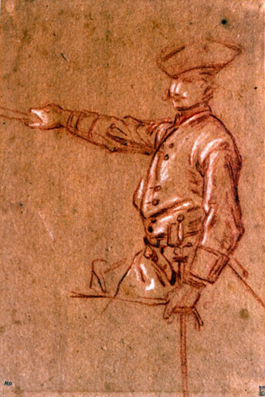Jean-Marc Nattier, Soldier asking for mercy (study for the Poltava Battle)/ Soldat implorant la Clémence - étude pour la Bataille de Poltava, 1717