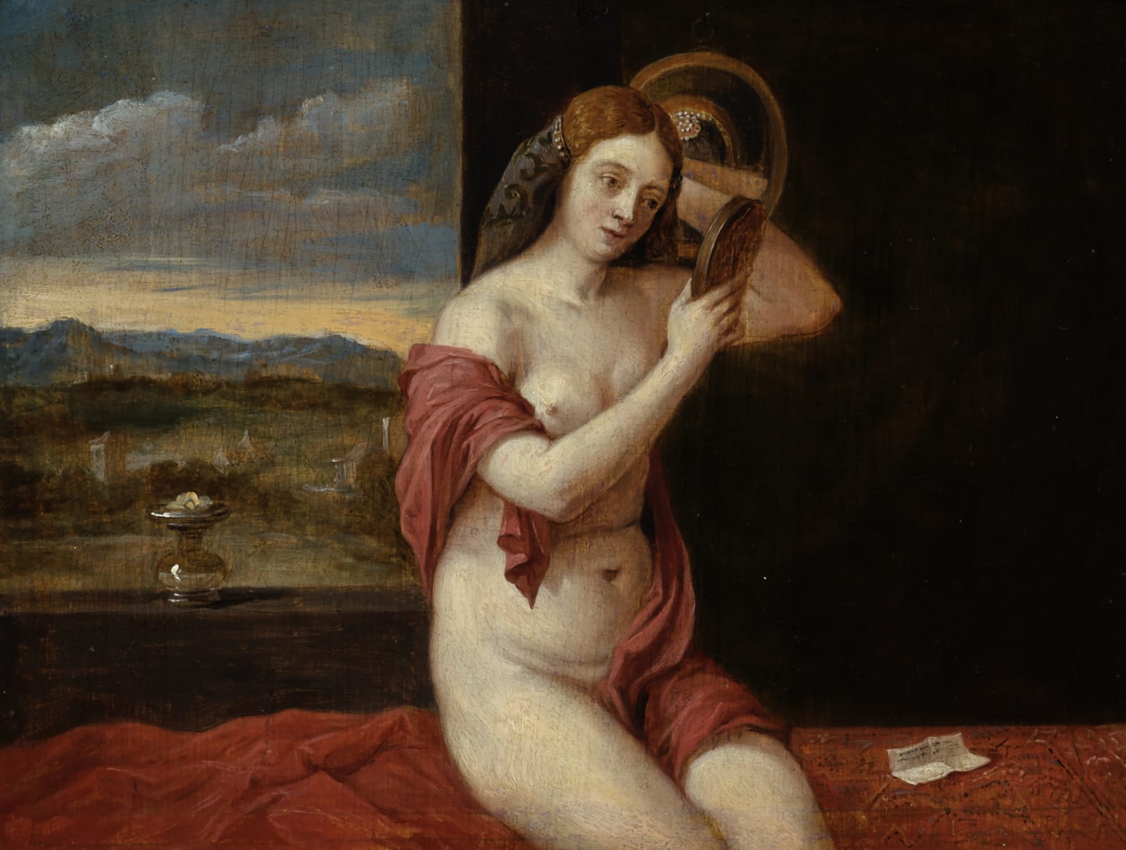 David Téniers II, Woman bathing (after Giovanni Bellini) - Femme à la toilette (d'après Giovanni Bellini), ca. 1659
