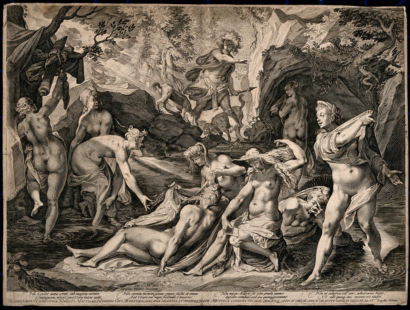 Joseph Heintz the Elder, (after) Diana and Actaeon/ (d'après) Diane et Actéon
