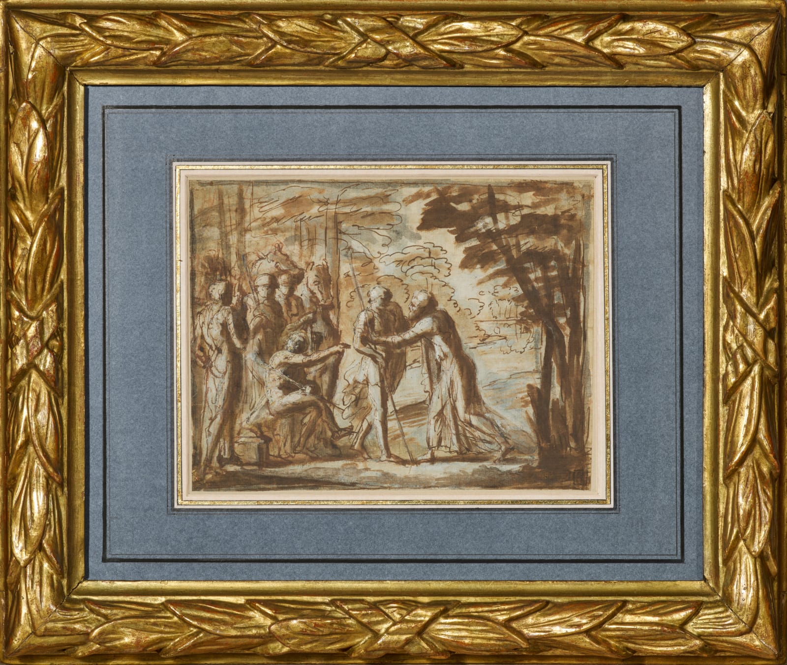 Pier Francesco Mola, Joseph greeting his brothers/ Joseph se fait reconnaître à ses frères, ca. 1656
