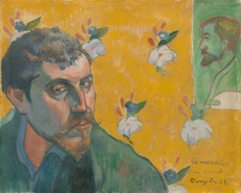 Emile Bernard, Paul Gauguin with an angel/ Paul Gauguin et l'ange, 1888