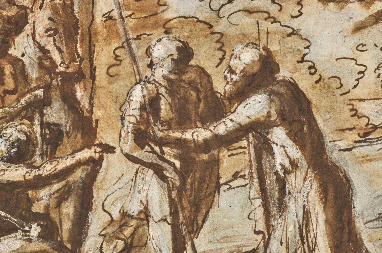 Pier Francesco Mola, Joseph greeting his brothers/ Joseph se fait reconnaître à ses frères, ca. 1656