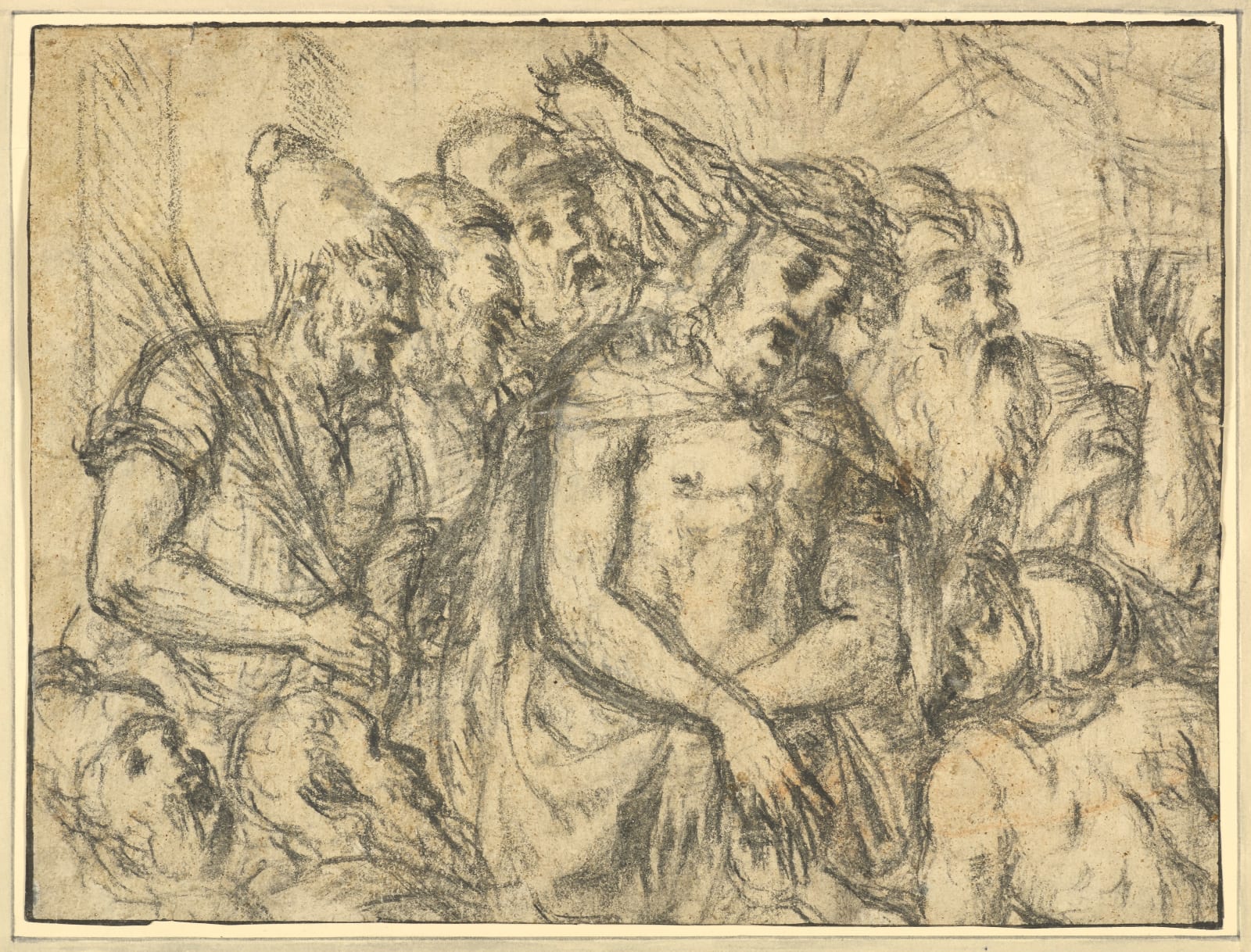 Tiziano Vecelli, called Titian/ Tiziano Vecelli dit Titien, (School of) Christ before Herod / (Ecole de) Le Christ devant Hérode, ca. 1570