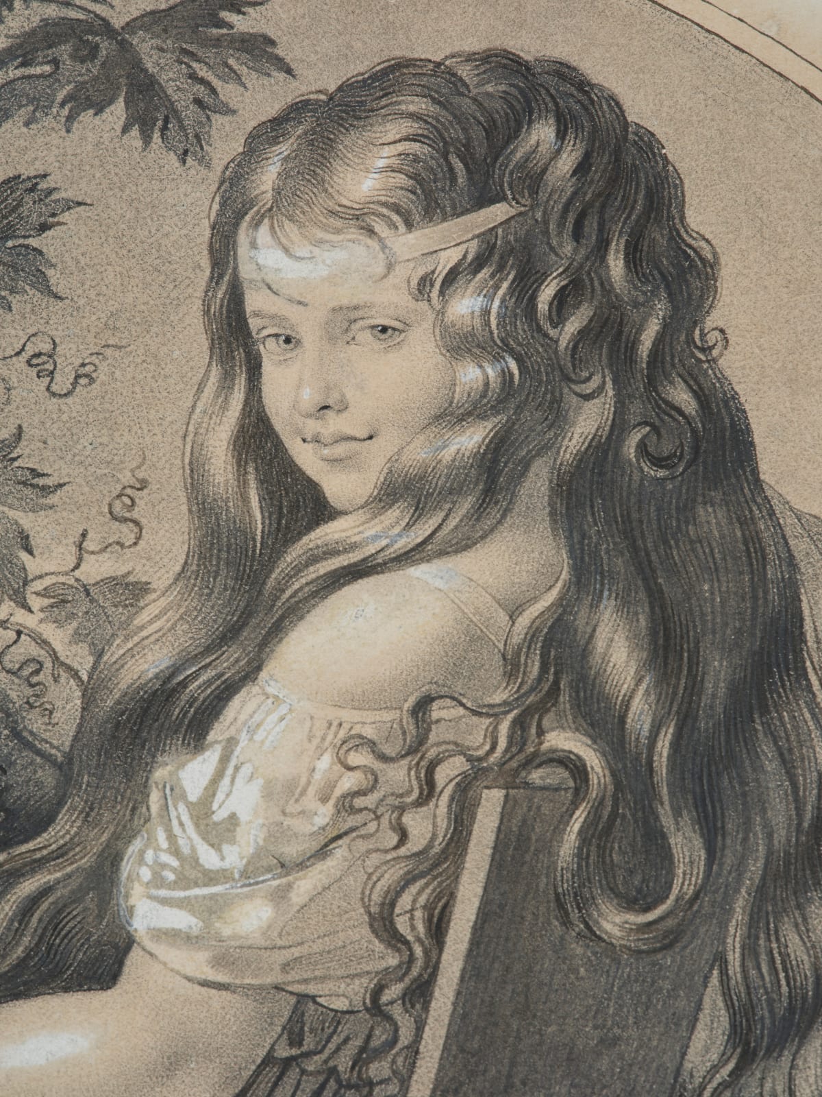 Anne-Louis Girodet de Roussy-Trioson, L'Hespéride (Portrait of Mademoiselle Marie Anne Géromine Lefèbvre de Revel), 1793/ L’Hespéride (Portrait de Mademoiselle Marie Anne Jeanne Géromine Lefèbvre de Revel), 1793