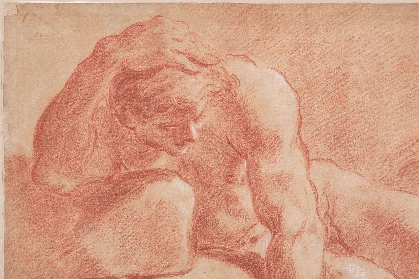 Ubaldo Gandolfi, Study of Nude Man/ Académie d'homme, Ca. 1770