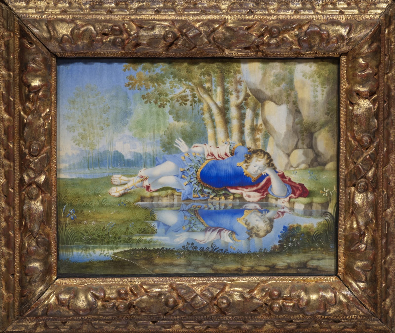 Henri Gascar (attributed to/ attribué à), Presumed portrait of the Grand Dauphin as Narcissus/ Portrait présumé du Grand Dauphin en Narcisse, ca. 1680