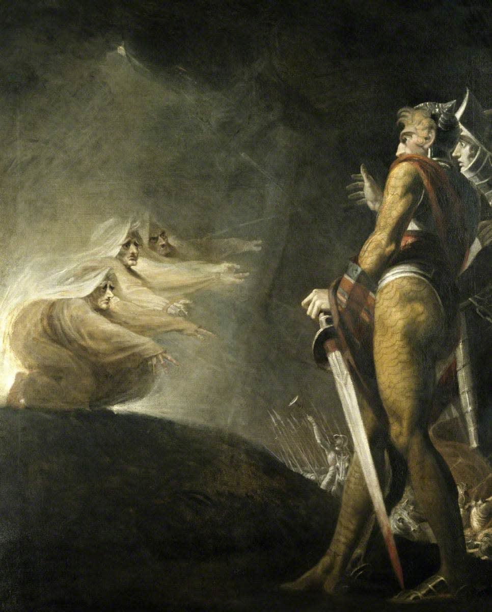 Francesco Zuccarelli, Macbeth and the witches - Macbeth et les trois sorcières, ca. 1760