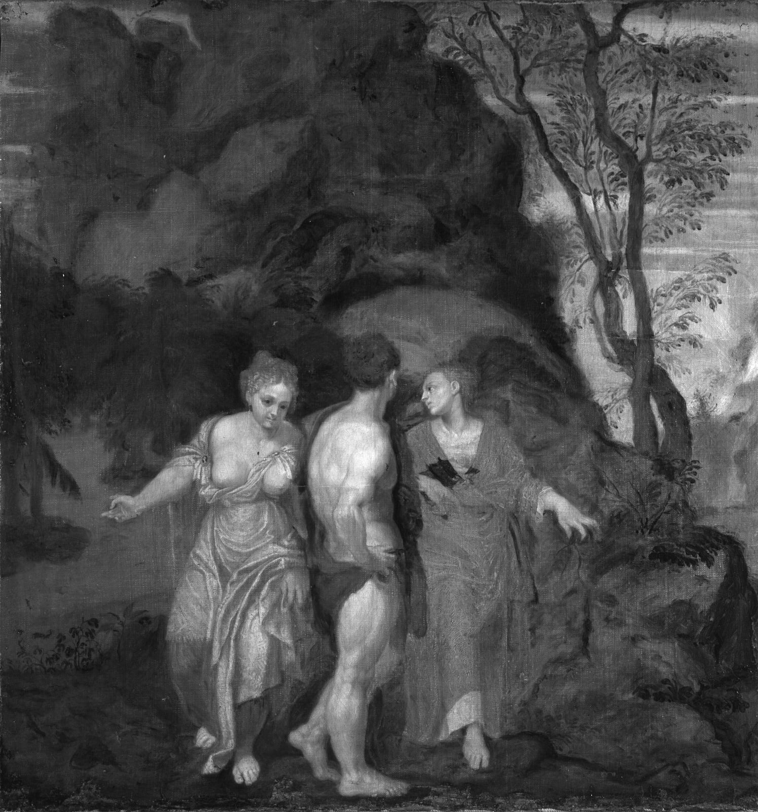 Felice Brusasorci, Hercules at the Crossroads/ Hercule à la croisée des chemins, ca. 1560