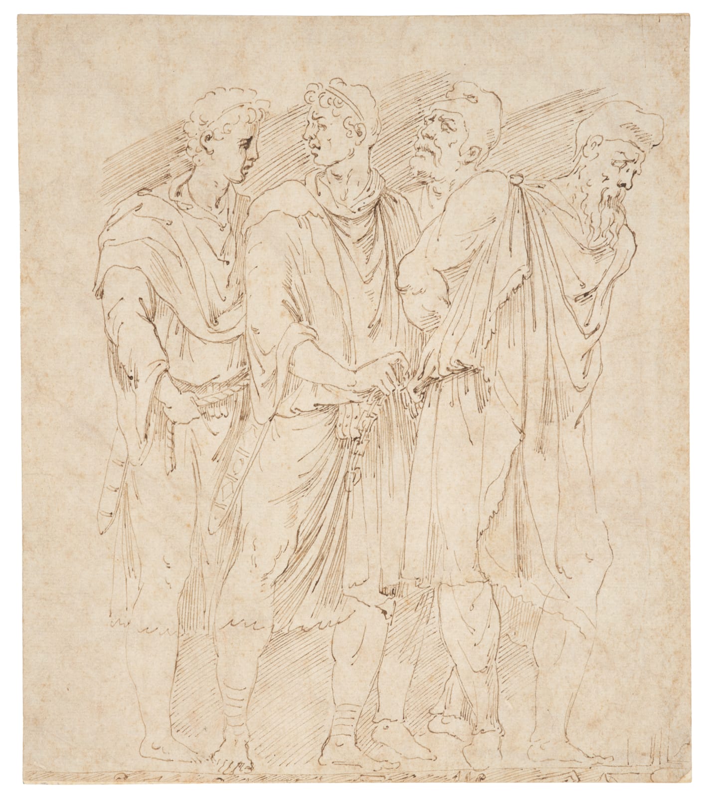 Girolamo Sellari, known as Girolamo da Carpi, The Dacian Prisoners/ Les prisonniers Daces