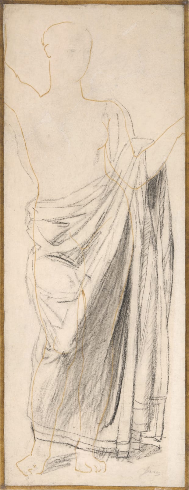 Jean Auguste Dominique Ingres, Astraea / study for the Golden Age fresco / Astrée - étude pour l'Age d'Or, after 1841