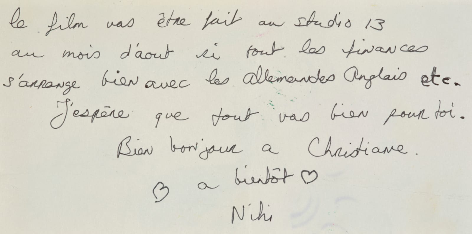 Niki de Saint Phalle, New Mexico Sunset (letter to Frédéric Rossif)/ New Mexico Sunset (lettre à Frédéric Rossif), 1975-1976