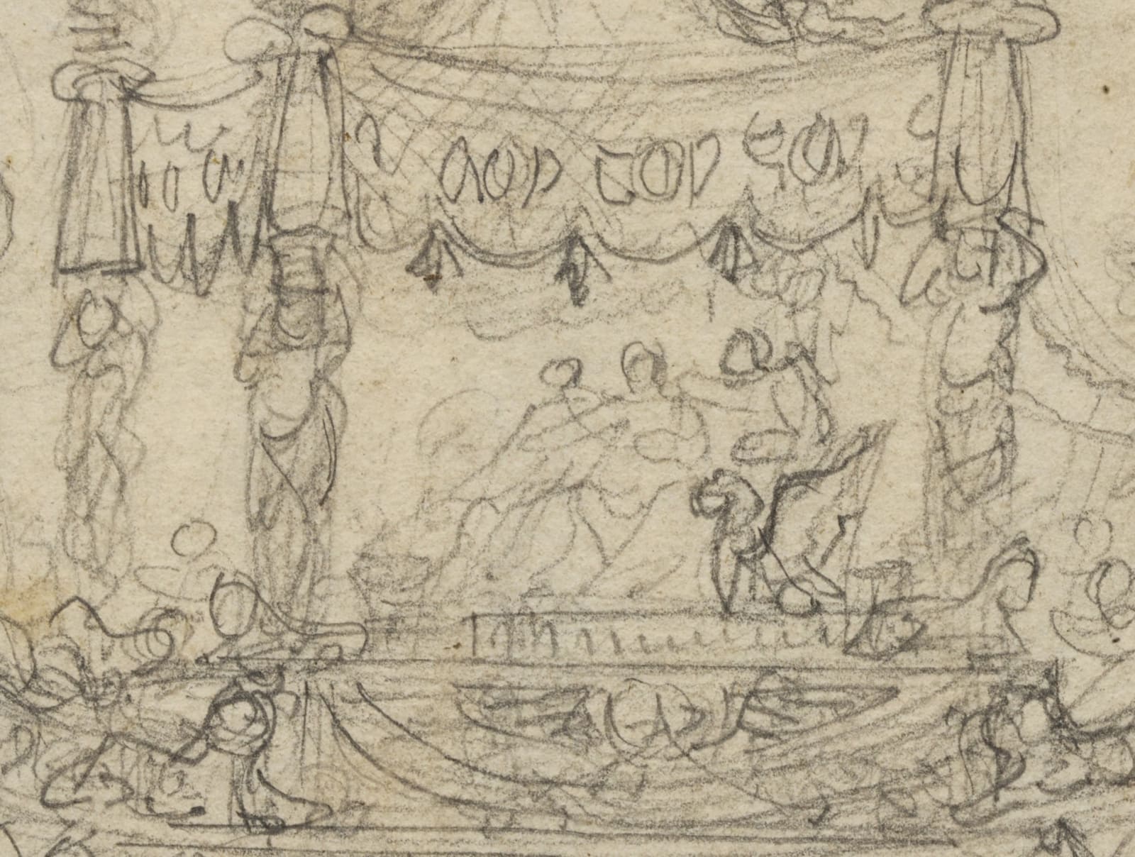 Alessandro Mauro, (attributed to) Study for a Regatta Boat/ (attribué à) Etude pour une embarcation de régate, ca. 1740