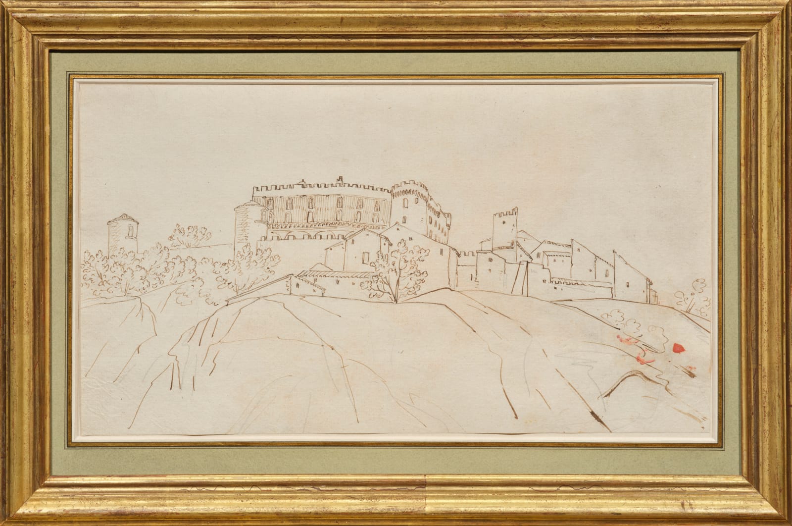 Claude Joseph Vernet, View of a Mansion in the South of France/ Vue d'une forteresse dans le Sud de la France