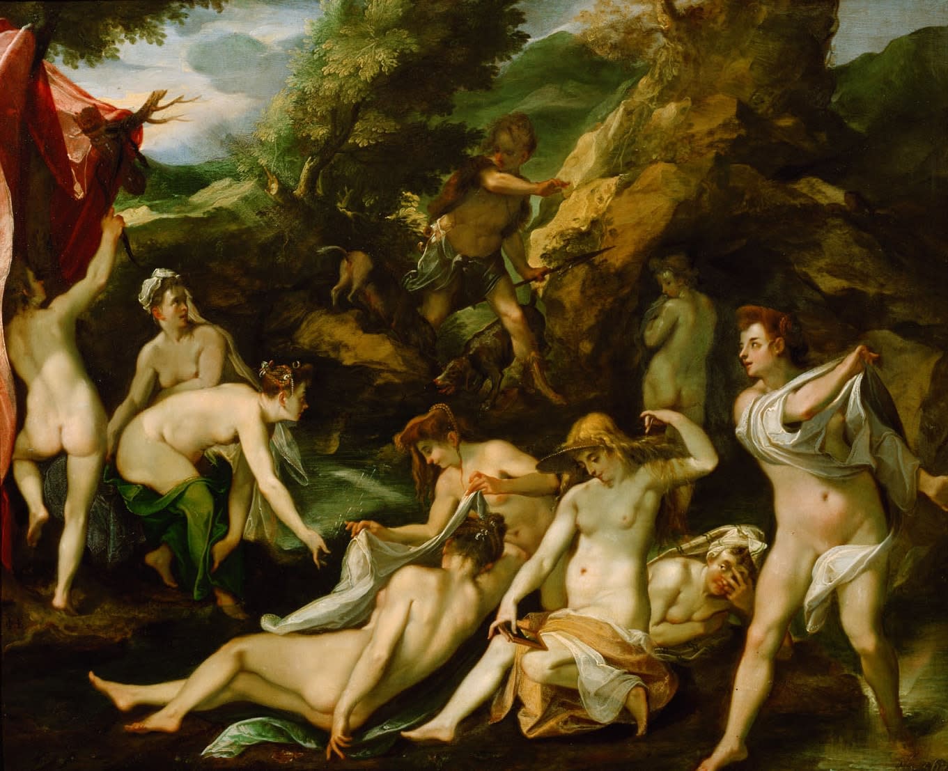Joseph Heintz the Elder, (after) Diana and Actaeon/ (d'après) Diane et Actéon