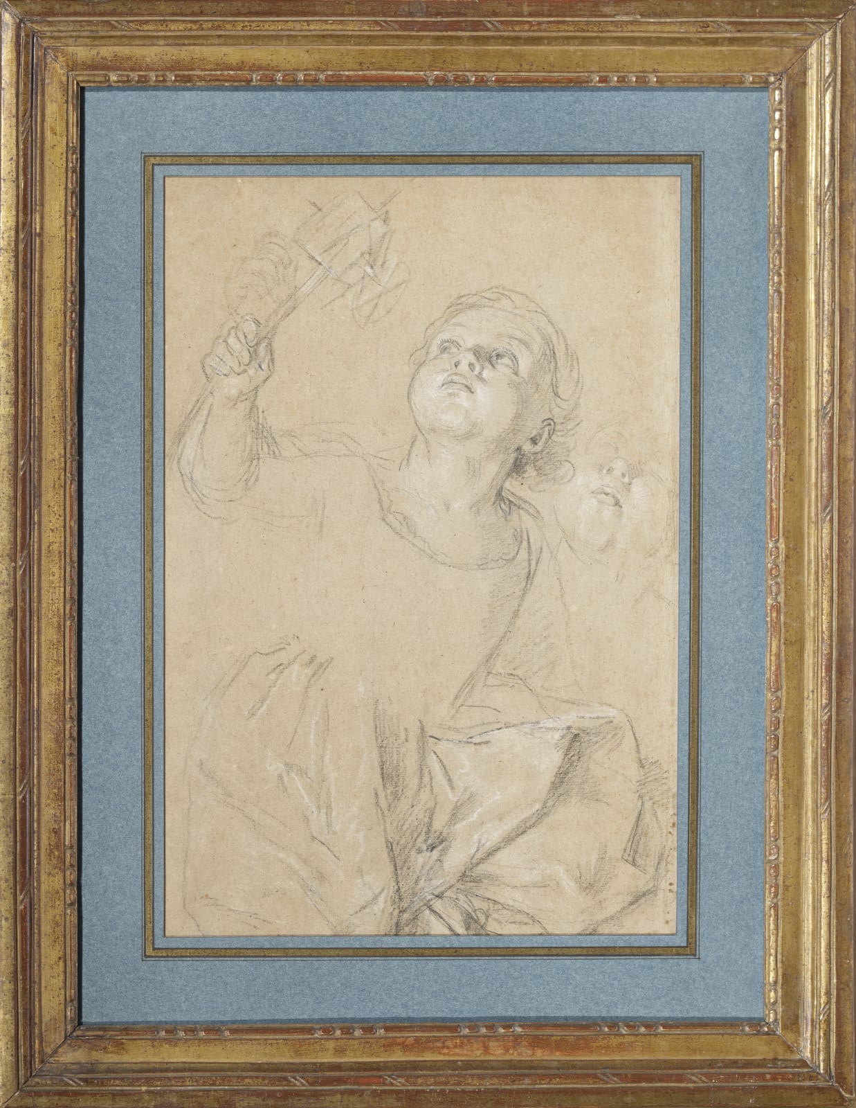 Carle Van Loo, Study for Marie-Rosalie van Loo holding a mill / étude pour Marie-Rosalie van Loo au moulin, ca. 1742-1744