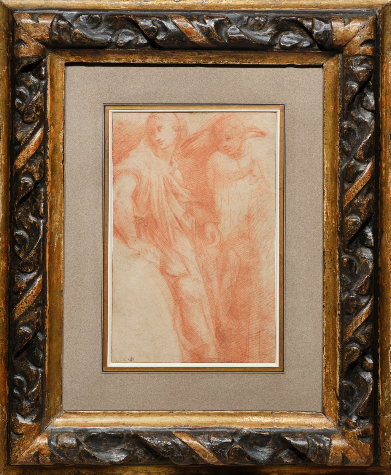 School of Raphael/ Ecole de Raphaël, The Phrygian Sybil with an Angel/ La Sybille de Phrygie accompagnée d'un Ange, 1st quarter of the 16th century