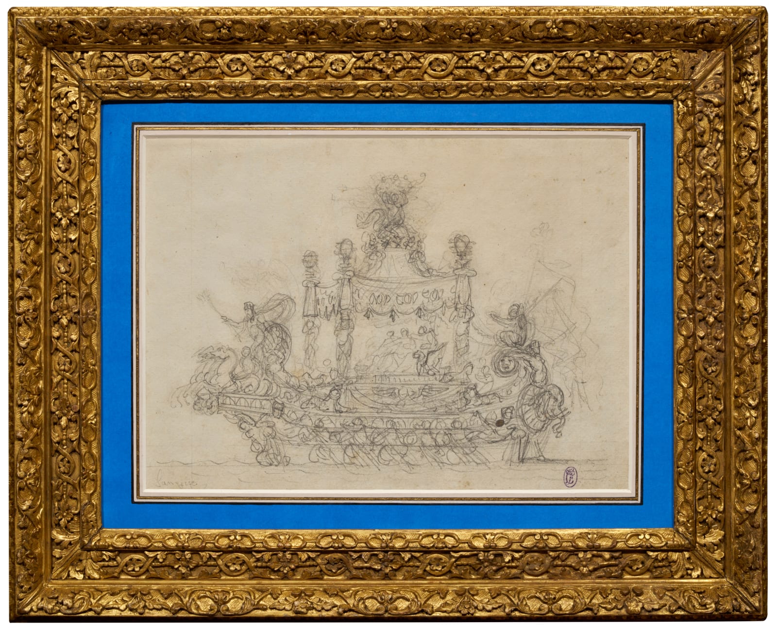 Alessandro Mauro, (attributed to) Study for a Regatta Boat/ (attribué à) Etude pour une embarcation de régate, ca. 1740