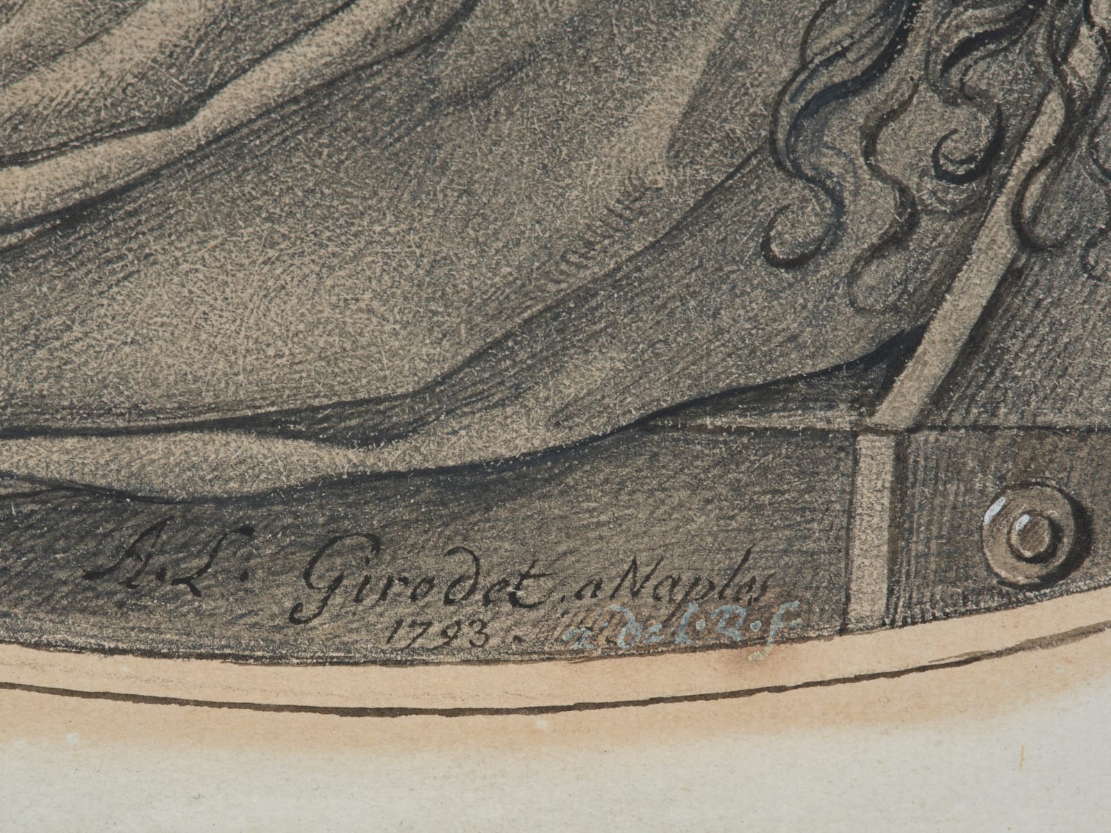 Anne-Louis Girodet de Roussy-Trioson, L'Hespéride (Portrait of Mademoiselle Marie Anne Géromine Lefèbvre de Revel), 1793/ L’Hespéride (Portrait de Mademoiselle Marie Anne Jeanne Géromine Lefèbvre de Revel), 1793