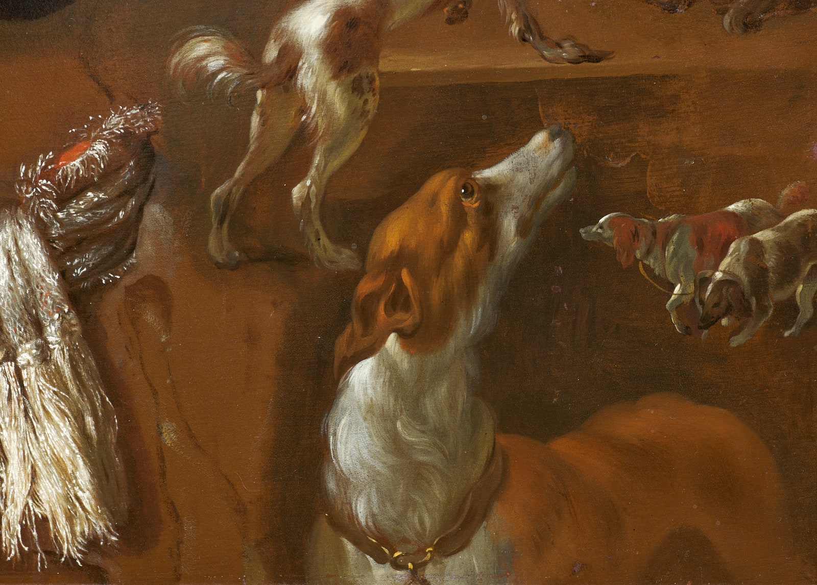 Netherlandish School of the 17th century/ Ecole flamande du 17ème siècle, Ten Dog Studies and one Study of a Stole/ Dix études de chien et une étude d’étole