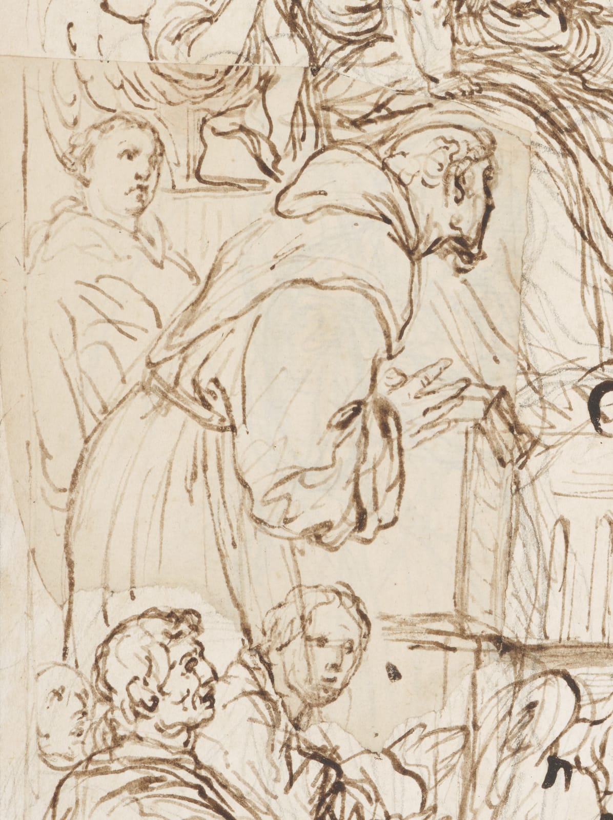 Francesco La Marra, Virgin and Child with Saint George, Saint Francis and Donors/ Vierge à l'enfant avec Saint Georges et Saint François et des donateurs