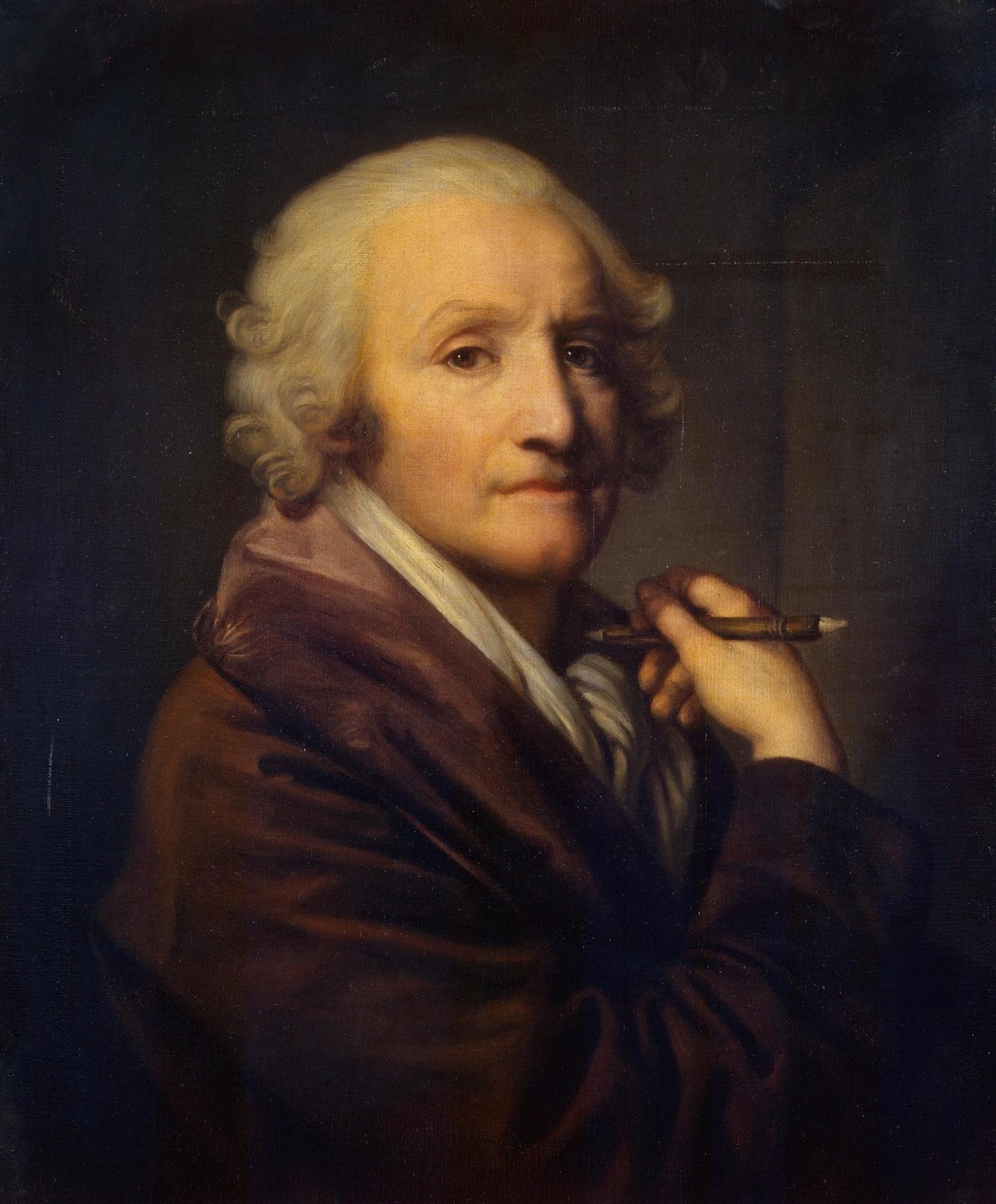 Anna Greuze, Portrait of Jean-Baptiste Greuze / Portrait de Jean-Baptiste Greuze, 1804-1805