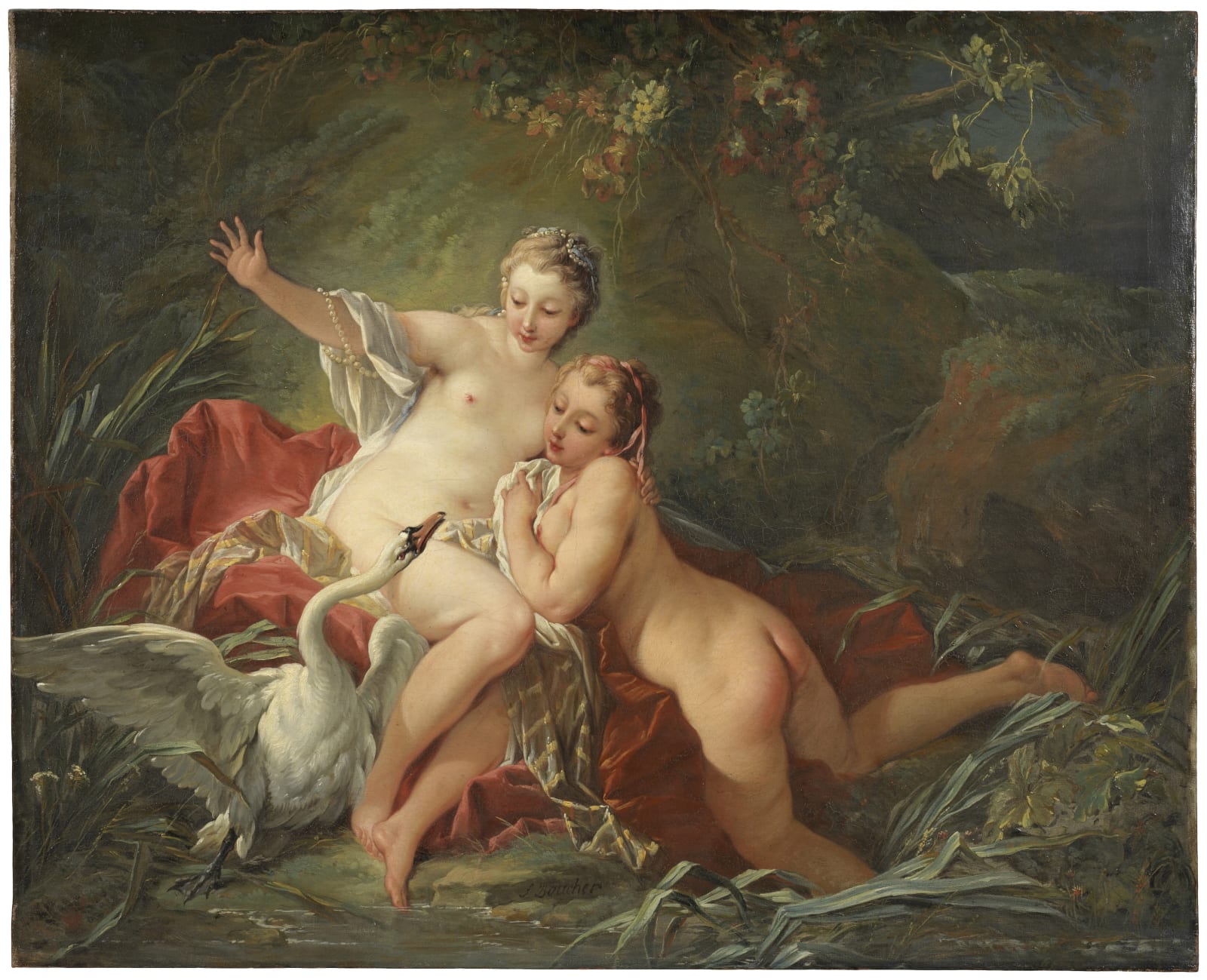 Workshop of François Boucher / Atelier de François Boucher, Leda and the Swan/ Léda et le cygne