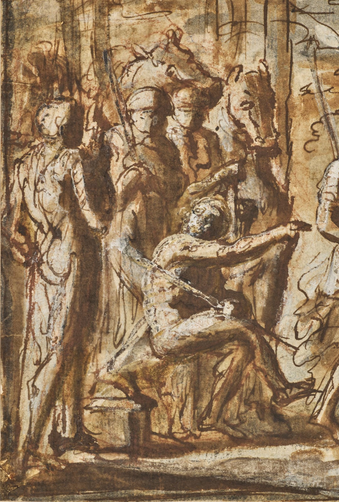 Pier Francesco Mola, Joseph greeting his brothers/ Joseph se fait reconnaître à ses frères, ca. 1656