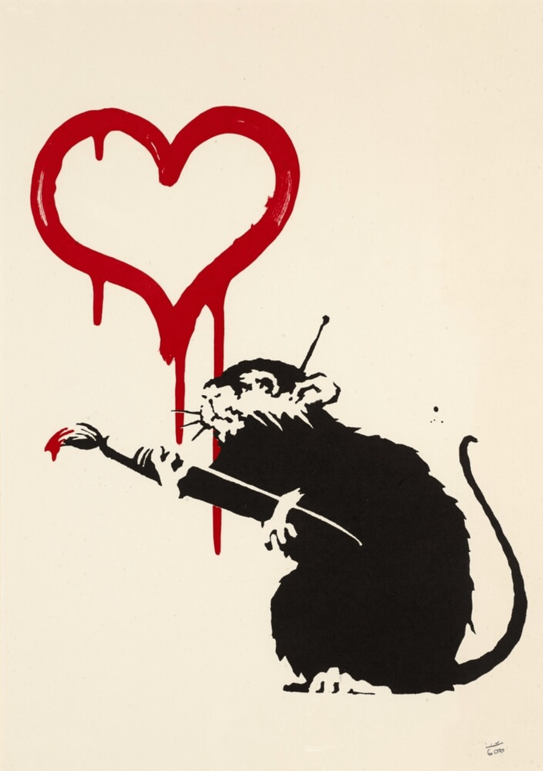 banksy love rat