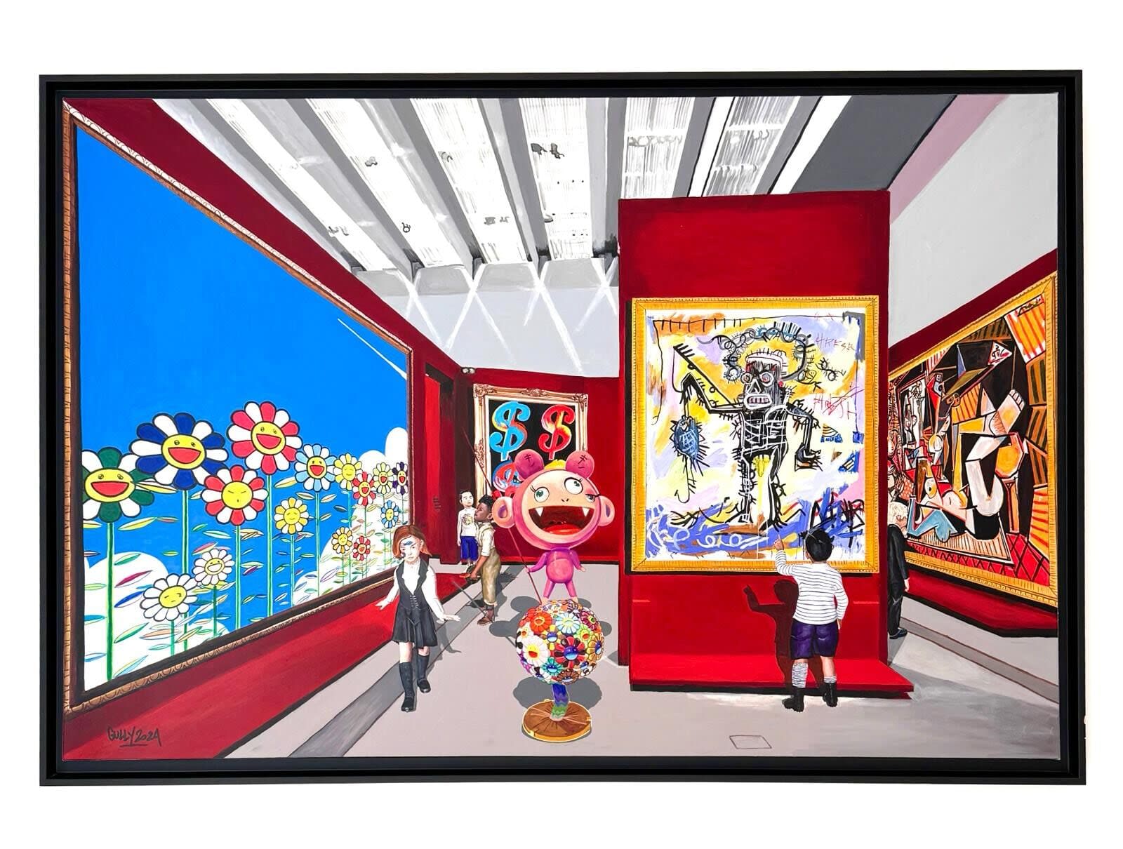 Gully, Niki, Jean-Michel, Takashi, Pablo and Andy meet Murakami, Warhol, Basquiat and Picasso, 2024