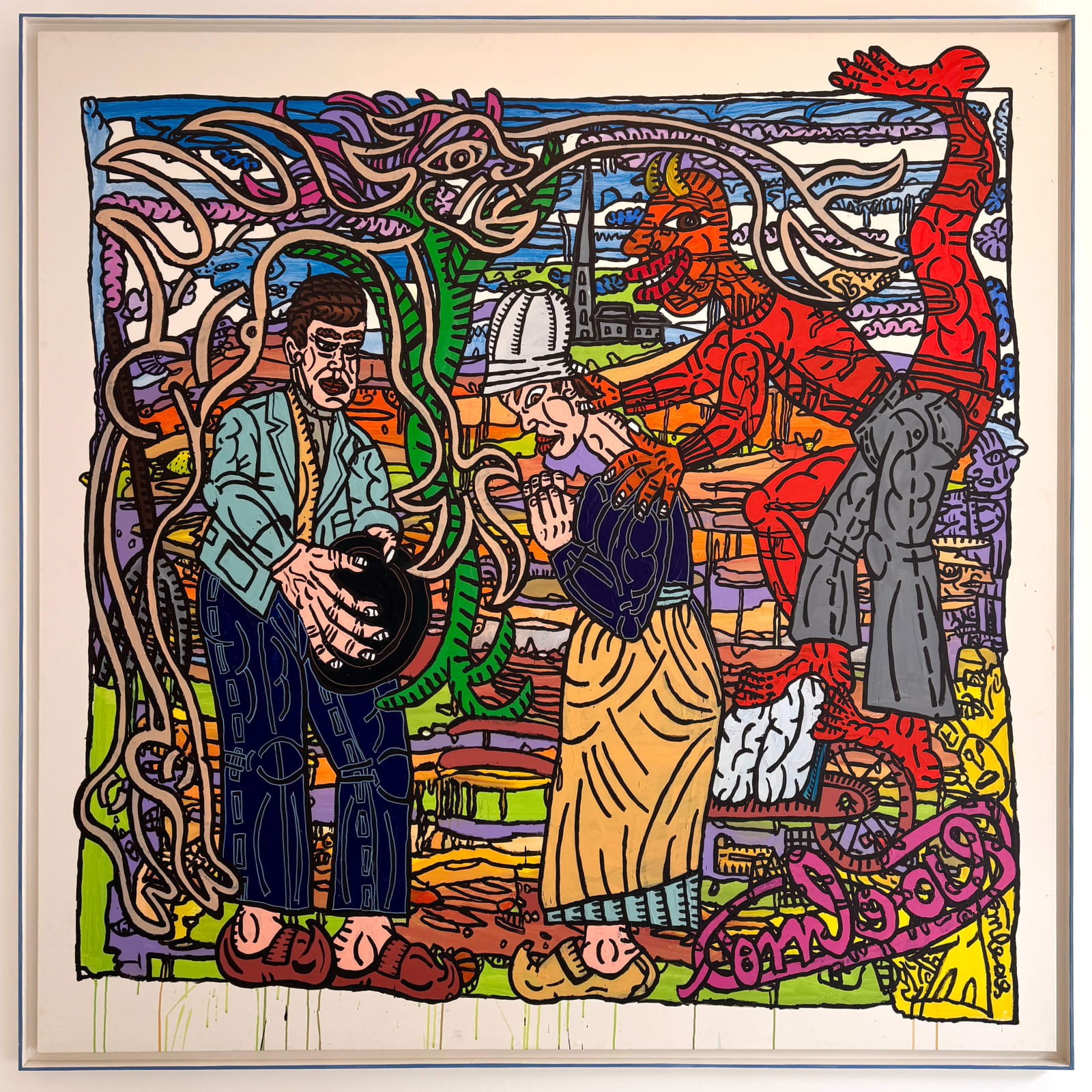 Robert Combas, La grande Angélus, 1995