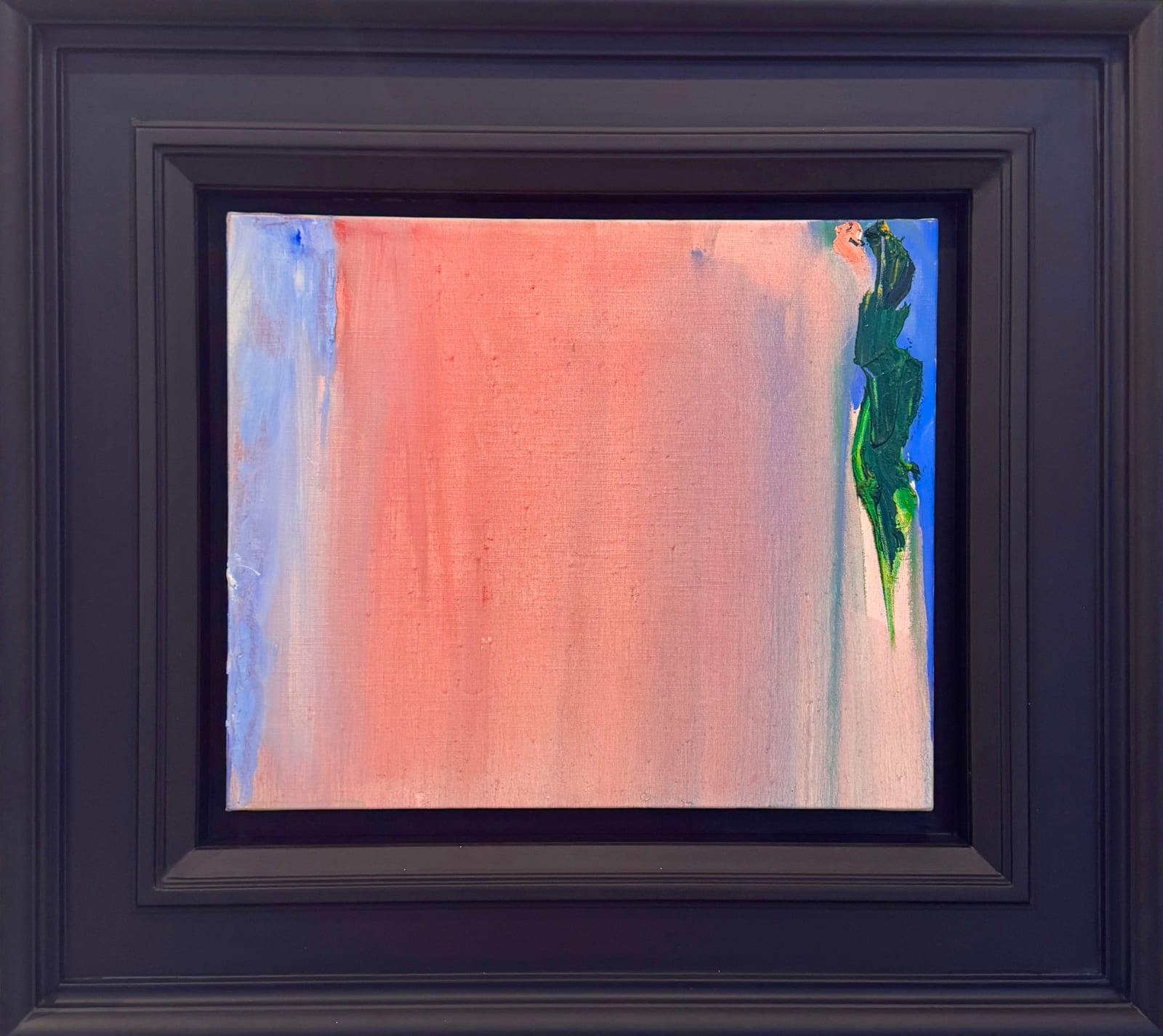 Olivier Debré, Petit rose vertical à tâche vert foncé, 1997