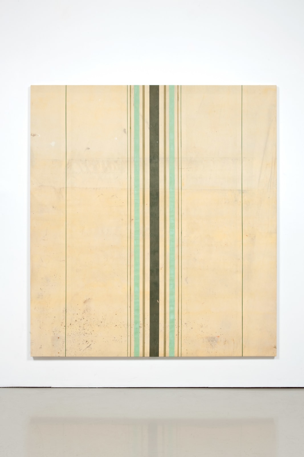 Fredrik Værslev, Untitled (Canopy Painting: Green and Mint green), 2012