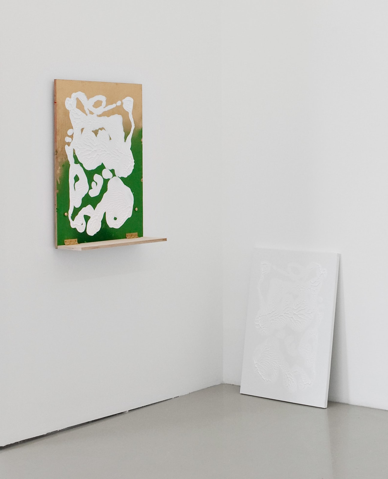 Dan Rees and Fredrik Værslev, Shelf Paintings (Pottery in October #2), 2009