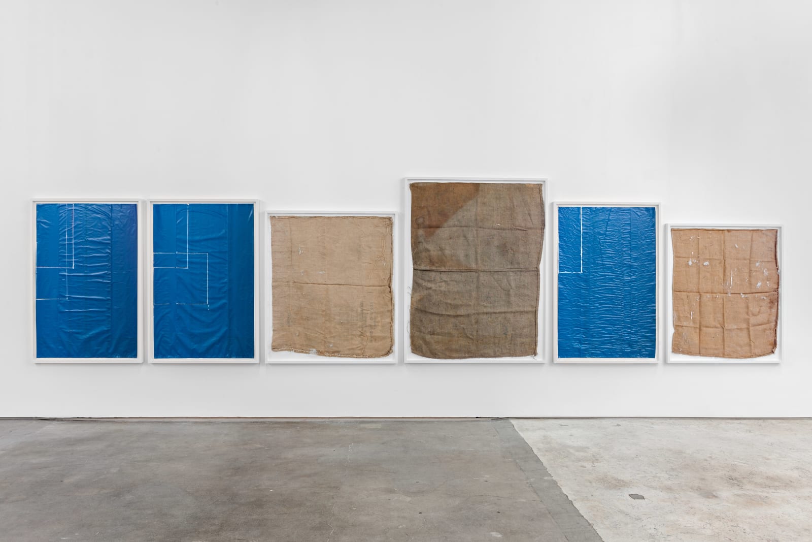 Matias Faldbakken, Untitled (Burlap & Plastic), 2014