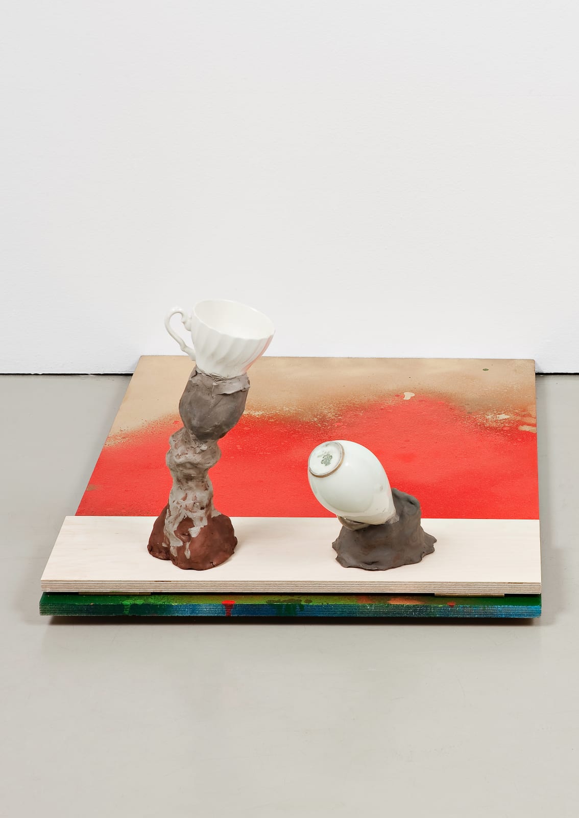 Dan Rees and Fredrik Værslev, Shelf Paintings (Pottery in October #3), 2009