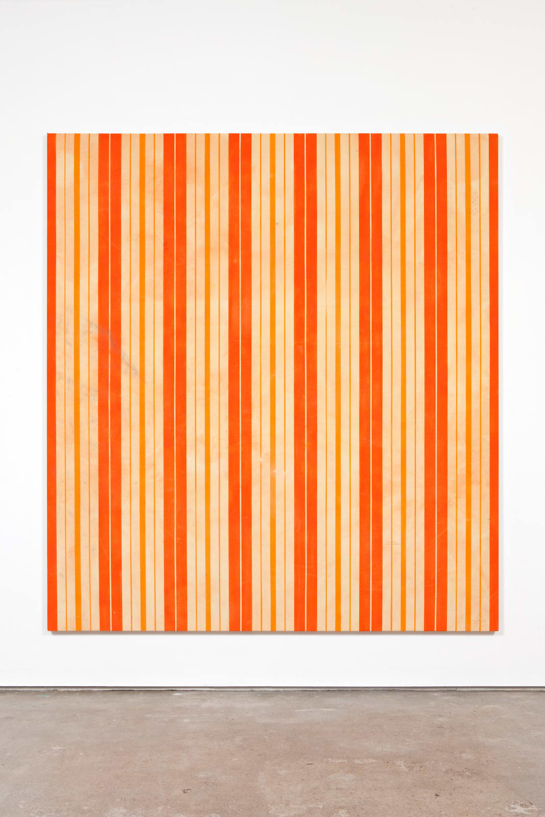 Fredrik Værslev, Untitled (Canopy Painting: Cream and Orange III), 2012