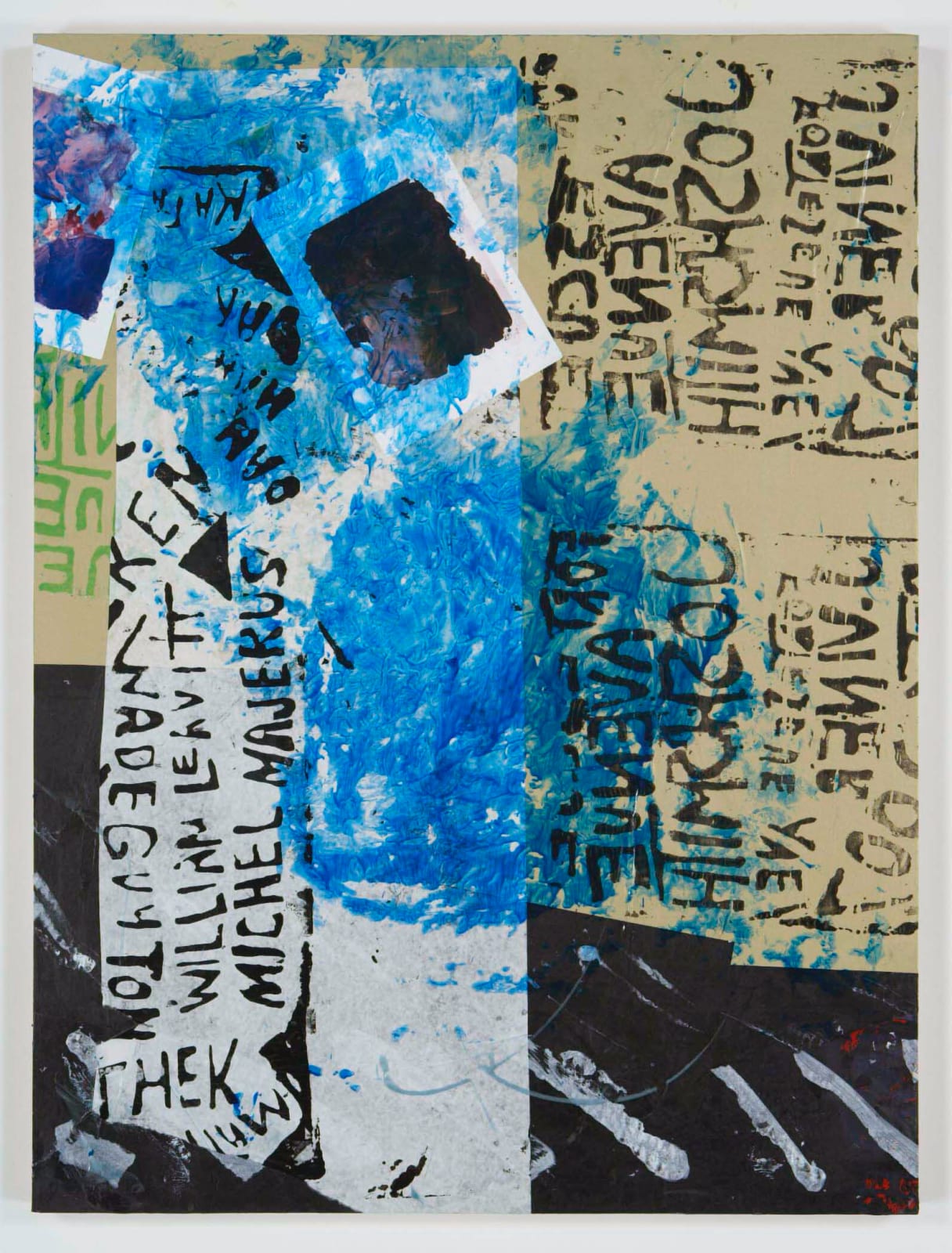 Josh Smith, Untitled (Collage Painting #7), 2007