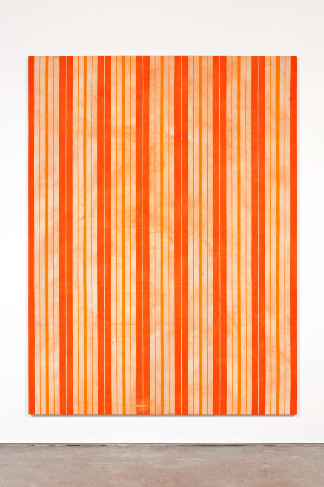Fredrik Værslev, Untitled (Canopy Painting: Cream and Orange IV), 2012