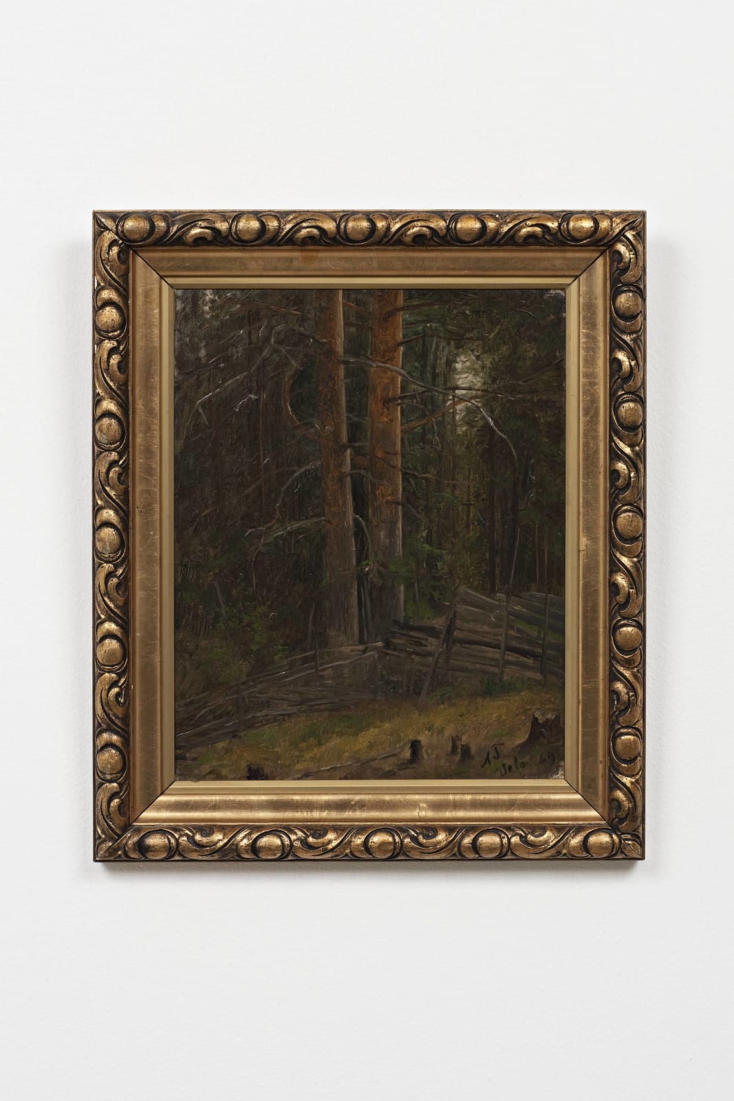 Adolph Tidemand, Skovinteriör, 1869