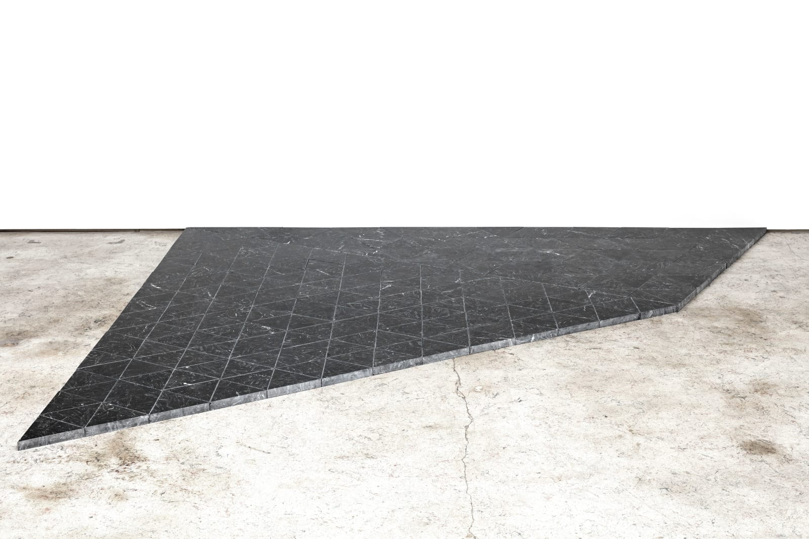 Oscar Tuazon, Untitled (Black Marble Floor), 2014