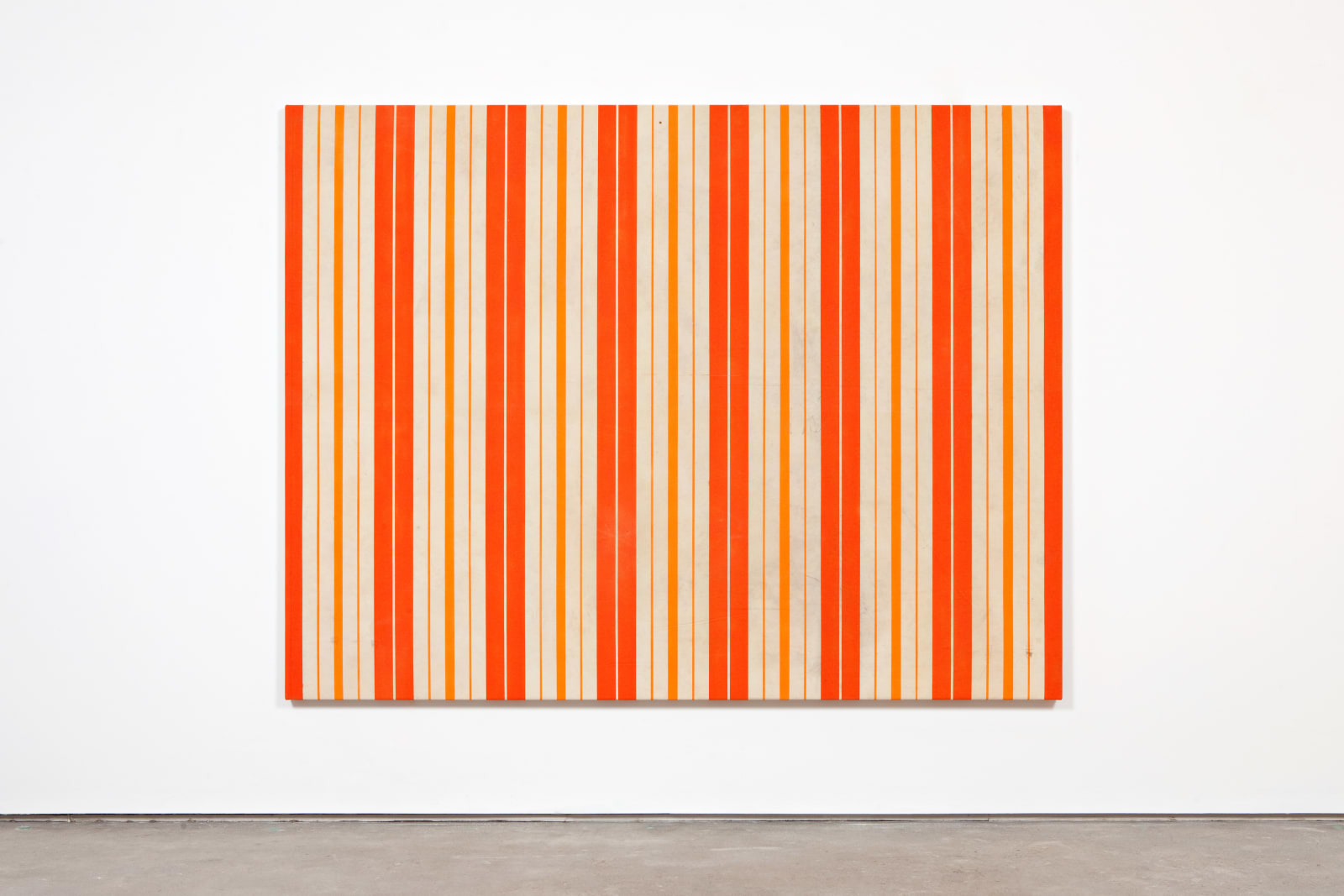 Fredrik Værslev, Untitled (Canopy Painting: Cream and Orange V), 2012