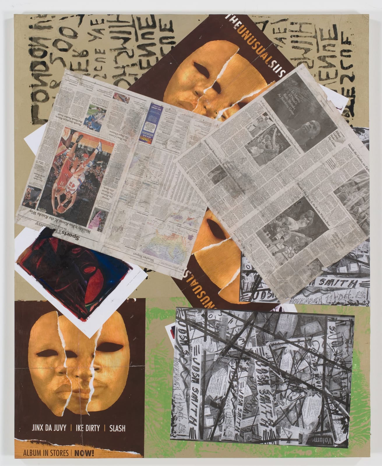 Josh Smith, Untitled (Collage Painting #4), 2007