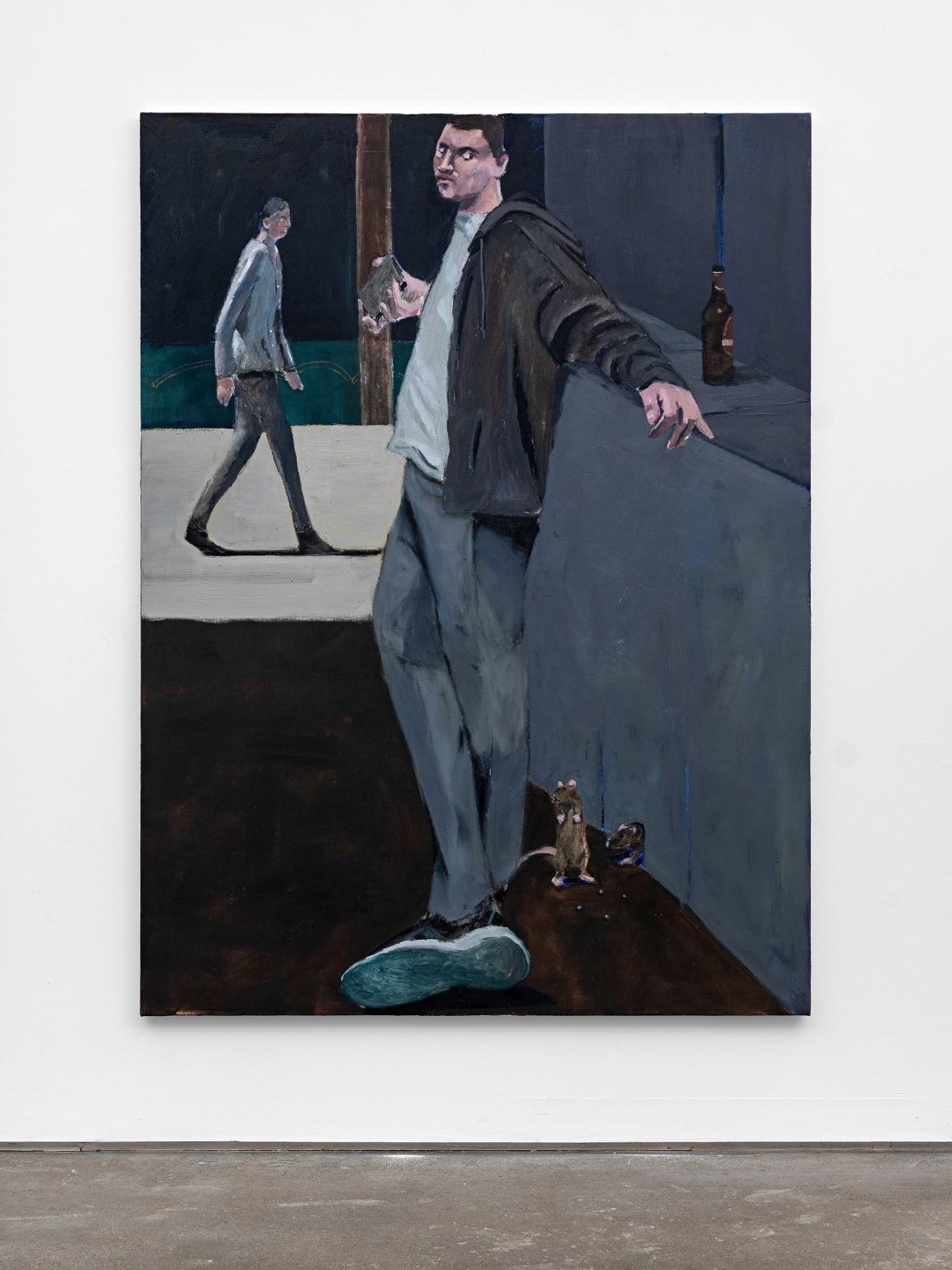 Mikael Lo Presti, Man / Rats / Bottle, 2024