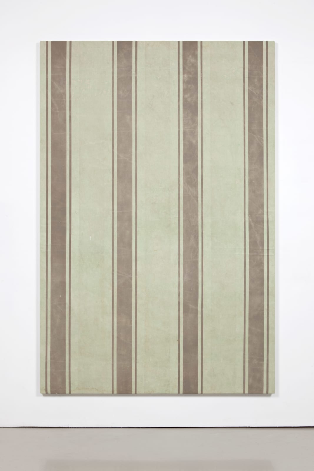 Fredrik Værslev, Untitled (Canopy Painting: Light green and Grey), 2012