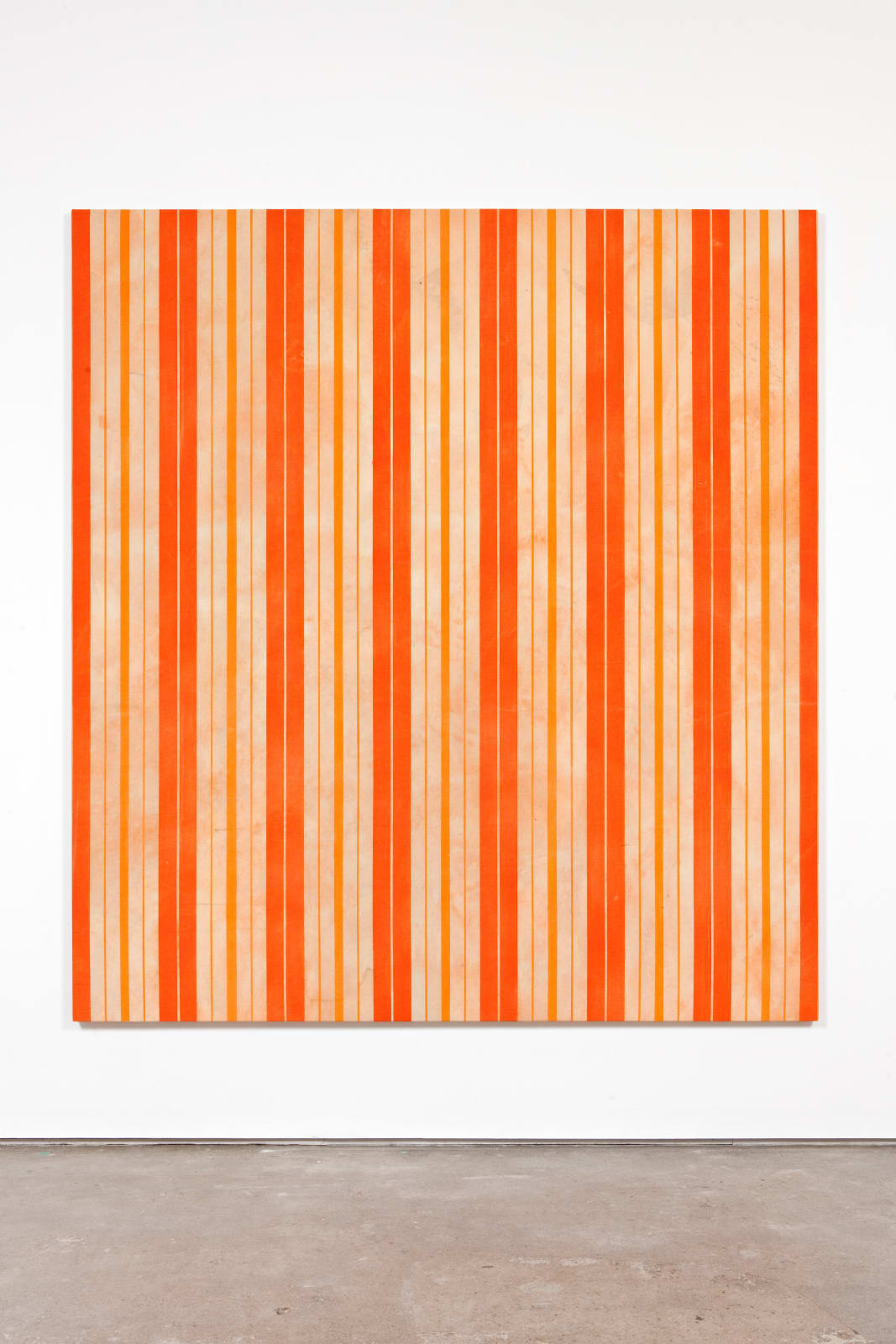 Fredrik Værslev, Untitled (Canopy Painting: Cream and Orange I), 2012