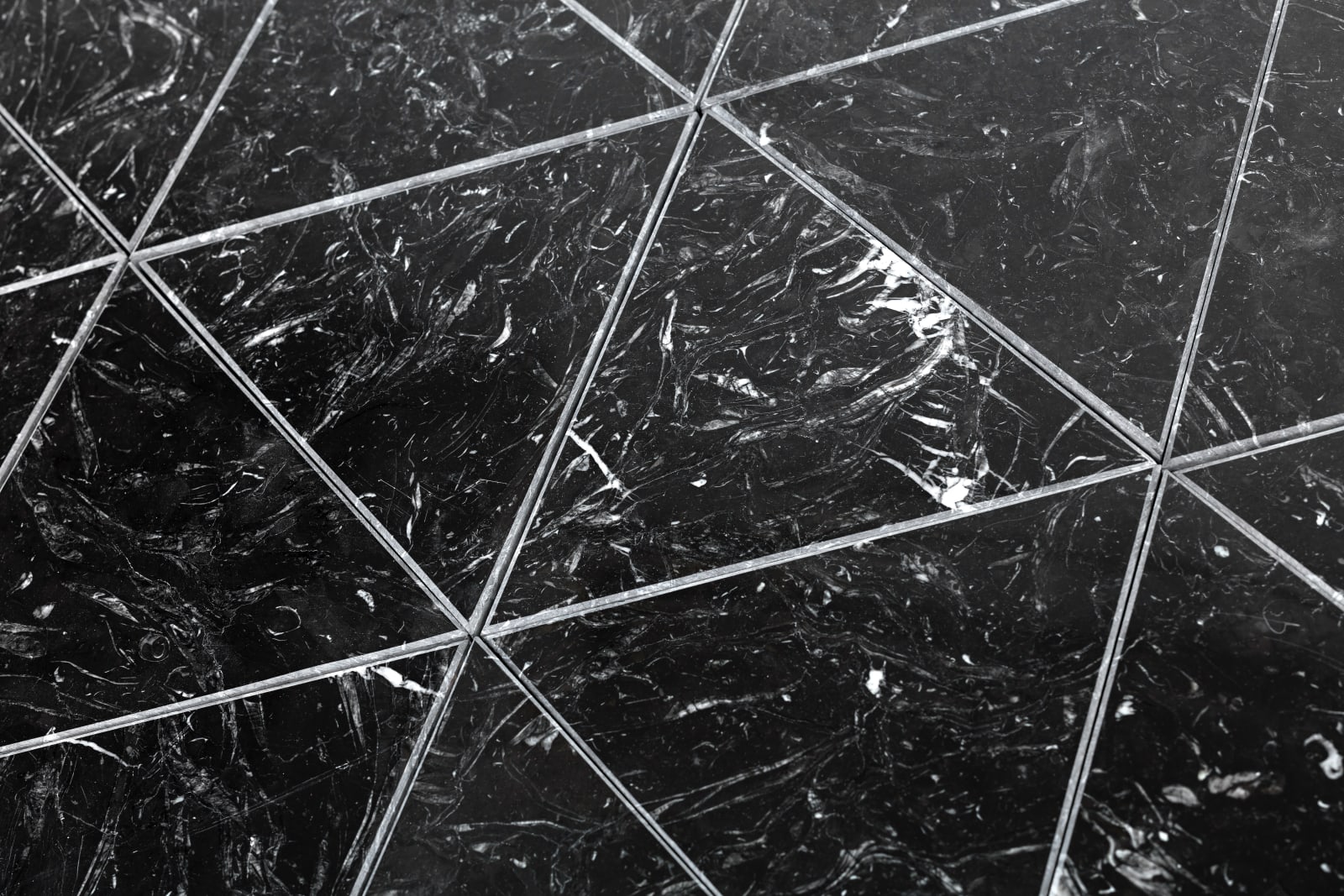 Oscar Tuazon, Untitled (Black Marble Floor), 2014