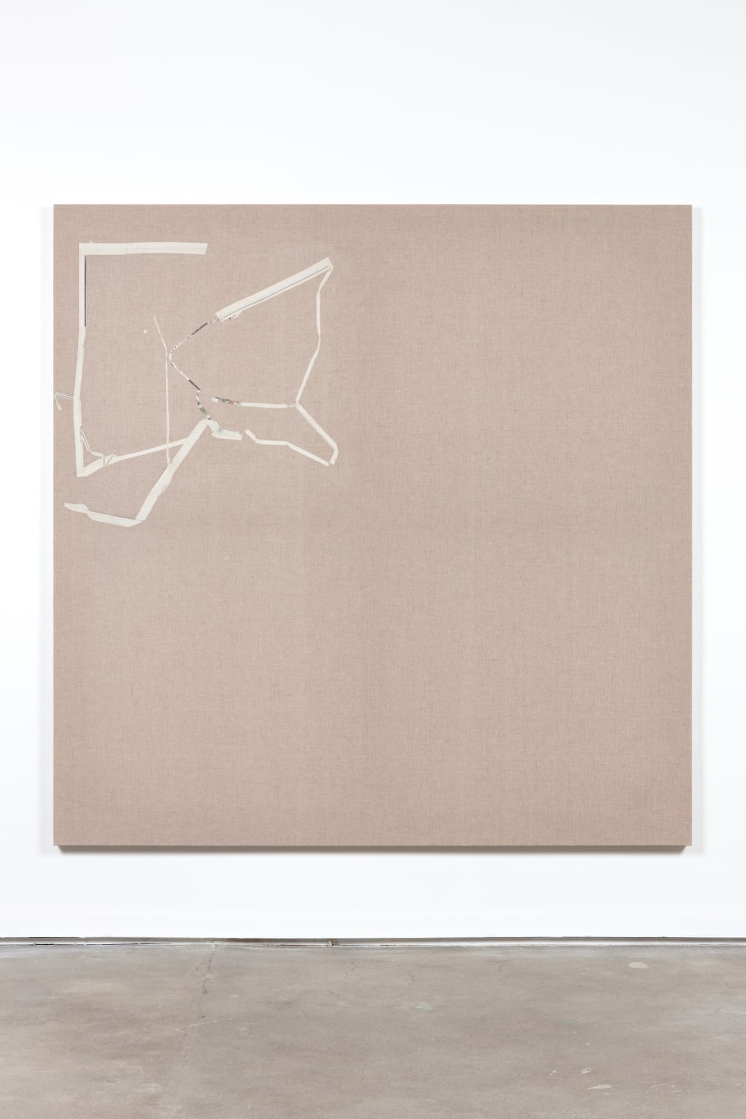 Matias Faldbakken, Untitled (Canvas #80, NYT Thursday, July 3 2014), 2014
