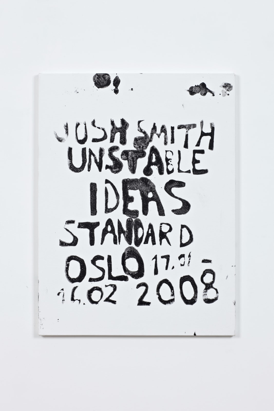 Josh Smith, Untitled (Unstable Ideas Announcement Painting #16), 2008