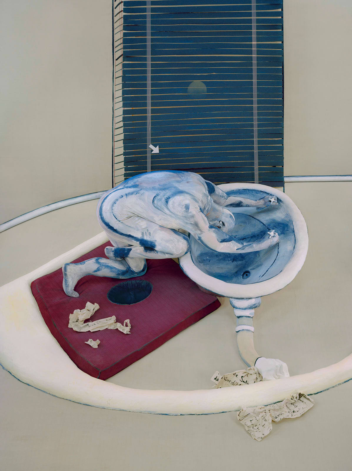 Michel Platnic, After “Figure Standing on a Washbasin”, 2013