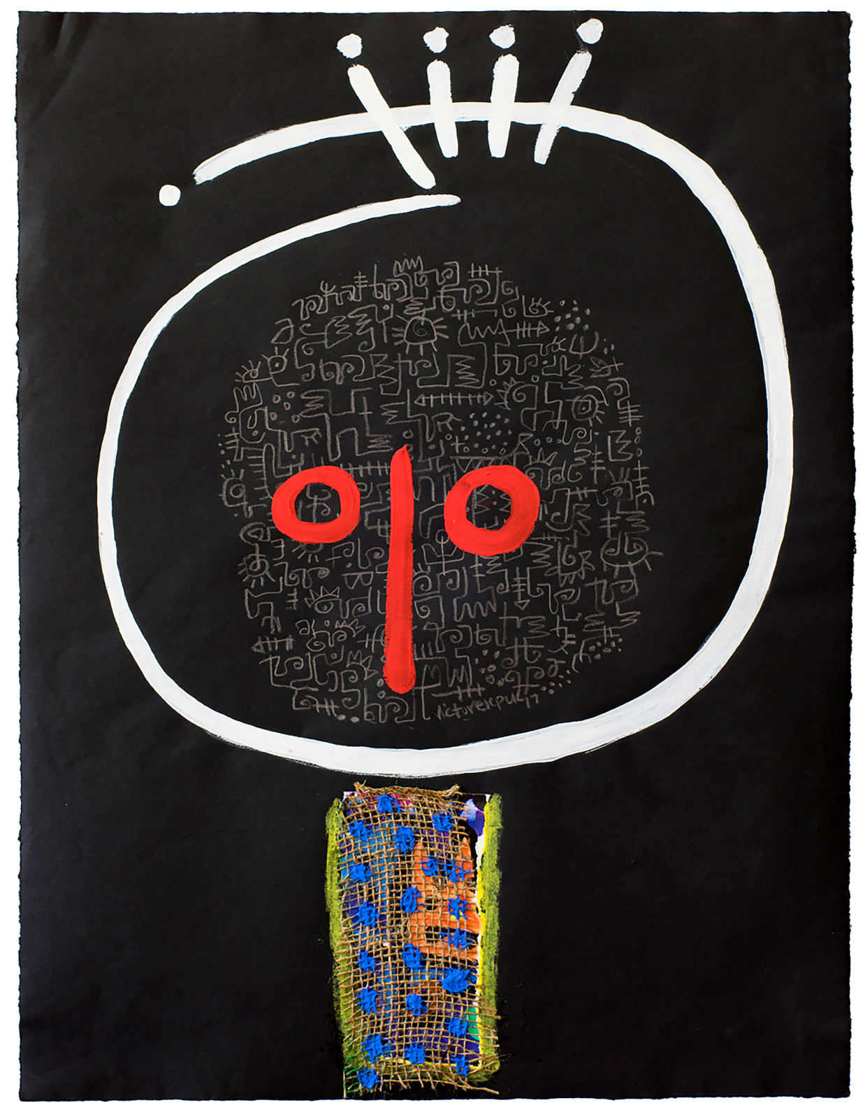 Victor Ekpuk, Behind the Mask, There’s a Story, 2, 2017